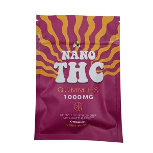 Nano THC Fruit Punch gummies 1000mg package