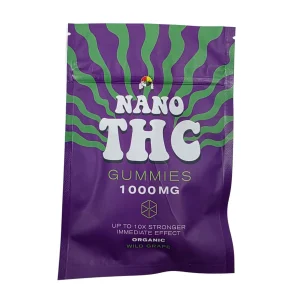 Nano THC Wild Grape gummies 1000mg package