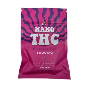 Nano THC Wild Strawberry 1000mg Edibles - BUDDASH