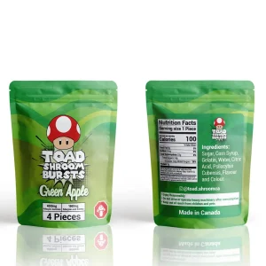 Toad Green Apple Gummy 4000mg - BUDDASH