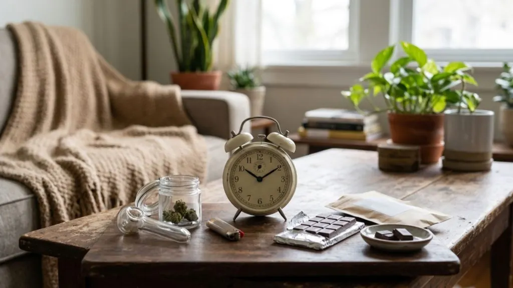 Edibles vs Smoking: How the Experience and Duration Differ Smoking vs edibles onset time comparison diagram